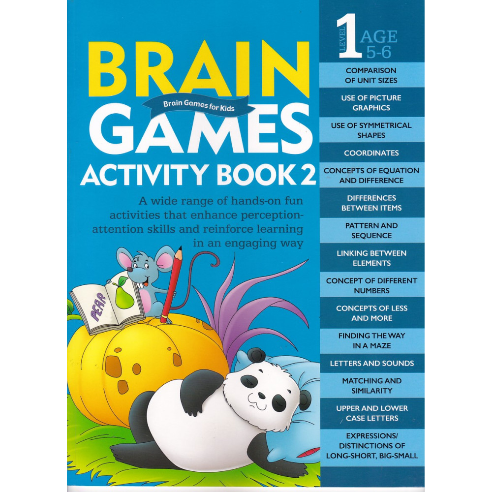 Brain Games Activity Book 2 Level 1 - OM BOOKS INTERNATIONAL | panuval.com